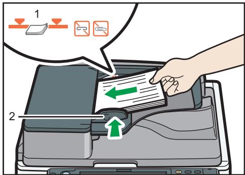 RICOH MPC3002 - Placer les originaux dans le chargeur de documents automatique - 3