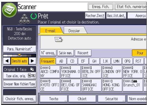 RICOH MPC3002 - Procédure de base pour l'envoi de fichiers numérisés par e-mail - 3