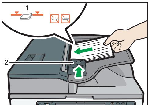 RICOH MPC3002 - Placer les originaux dans le chargeur de documents automatique - 4