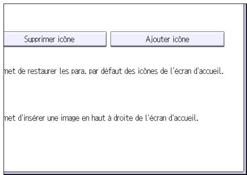RICOH MPC3002 - Ajouter des icônes l'écran[Accueil] à l'aide des Outils utilisateur - 3