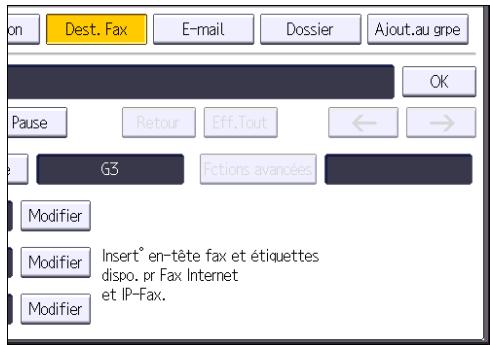 RICOH MPC3002 - Enregistrement d'un destinataire de fax - 2