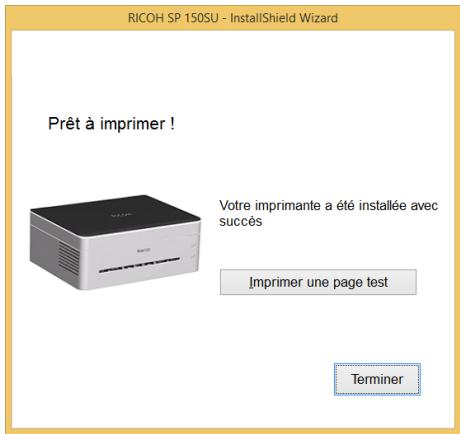RICOH SP 150 - Installation des pilotes sous windows - 3
