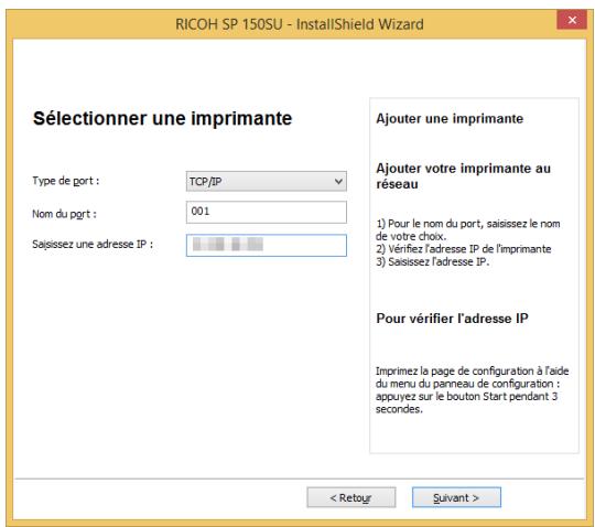RICOH SP 150 - Installation réseau - 2