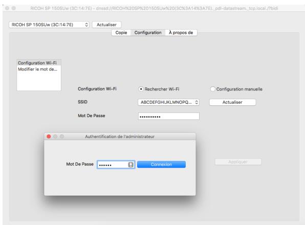 RICOH SP 150 - Installation du programme de pilote sans fil sur un système mac OS - 2