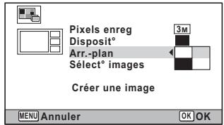 RICOH WG-30, WG-30W - Utilisez le bouton de navigation (▲▼) pour sélectionner l'arête-plan. - 1