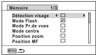 RICOH WG-30, WG-30W - Sauvegarde des réglages (mémoire) - 1