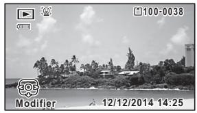 RICOH WG-30, WG-30W - Appuyez sur le bouton OK. - 1
