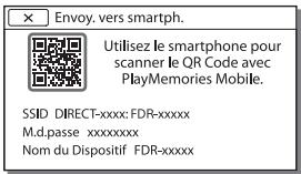 SONY FDR-AX53 - Connexion à un réseau wi-fi à l'aide du QR code - 1