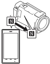 SONY FDR-AX53 - Connexion une touche avec un appareil android prenant en charge NFC - 2