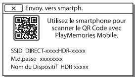 SONY HDR-CX450 - Connexion à un réseau wi-fi à l'aide du QR code - 1