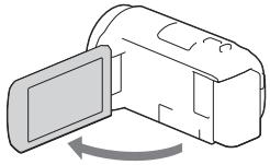 SONY HDR-CX450 - Mise sous tension - 1