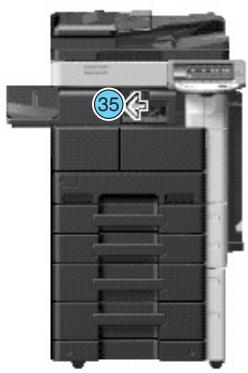 KONICA MINOLTA BUSINESS HUB 223 & BIZHUB 223 - Dégagement de bourages de papier et d'agrafes - 6