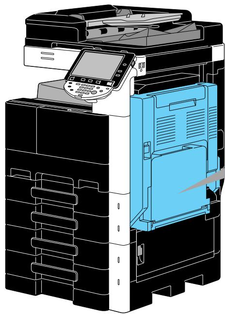 KONICA MINOLTA BUSINESS HUB 223 & BIZHUB 223 - Dégager les bourrages papier (porte latérale droite) - 5