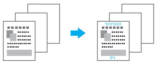KONICA MINOLTA BUSINESS HUB 223 & BIZHUB 223 - Date/heure et numéro de page - 1