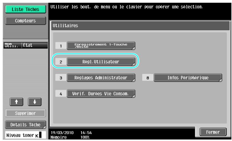 KONICA MINOLTA BUSINESS HUB 223 & BIZHUB 223 - Touches de raccourci/réglages rapides - 2