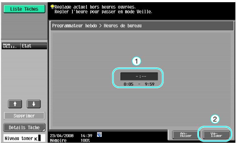 KONICA MINOLTA BUSINESS HUB 223 & BIZHUB 223 - Copier pendant que le programmeur hebdomadaire est activé - 5