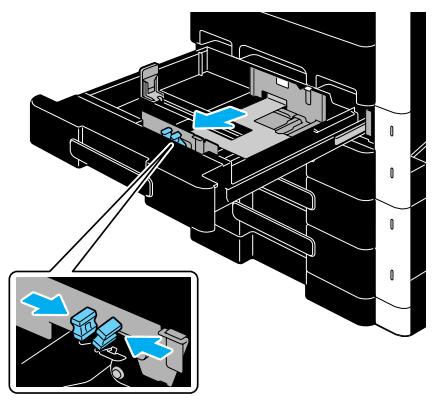 KONICA MINOLTA BUSINESS HUB 223 & BIZHUB 223 - Chargement du papier dans le magasin 1/magasin 2/magasin 3/magasin 4 - 4