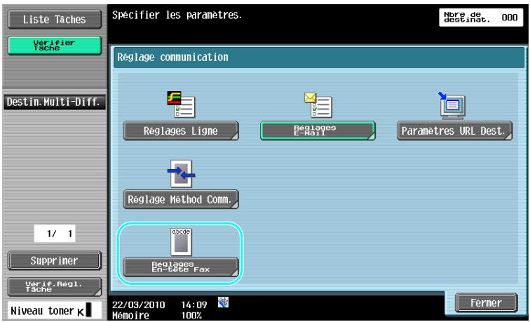 KONICA MINOLTA BUSINESS HUB 223 & BIZHUB 223 - Réglages des informations de source d'émission fax - 4
