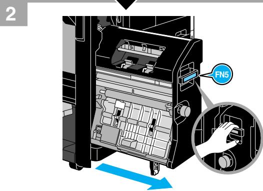 KONICA MINOLTA BUSINESS HUB 223 & BIZHUB 223 - Dégager les bourrages papier (unité de finition fs-527) - 15