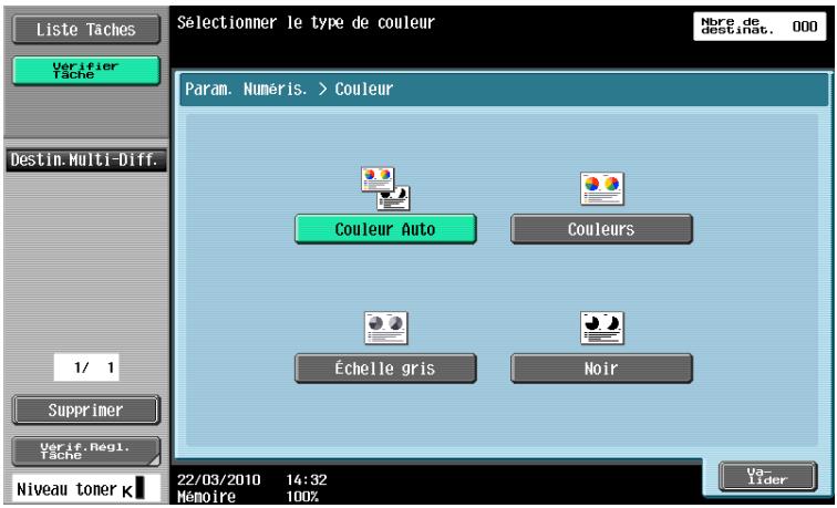 KONICA MINOLTA BUSINESS HUB 223 & BIZHUB 223 - Émission avec les réglages de couleur et de type de fichier sélectionnés - 5