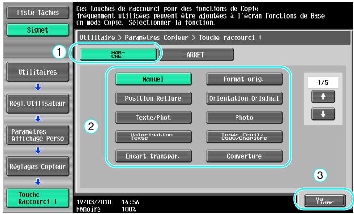 KONICA MINOLTA BUSINESS HUB 223 & BIZHUB 223 - Touches de raccourci/réglages rapides - 10