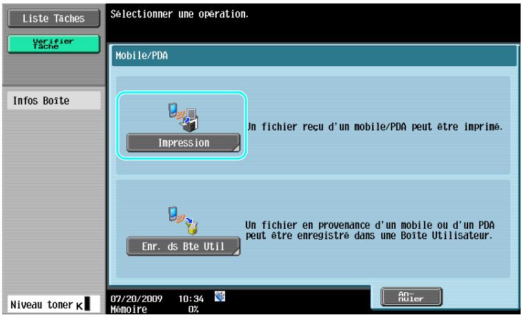KONICA MINOLTA BUSINESS HUB 223 & BIZHUB 223 - Imprimer un document dans un terminal mobile - 3