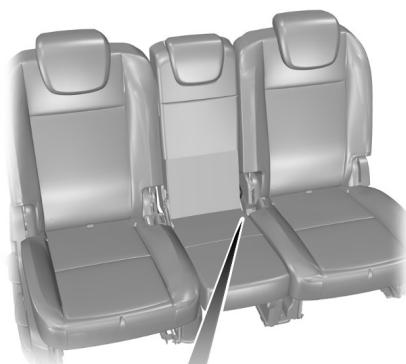 FORD C-MAX - Point d'ancrage de ceinture de sécurité de siège central de deuxième rangée - 1