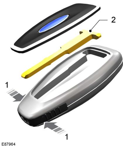 FORD FOCUS - Télécommande sans lampe de clé escamotable - 1