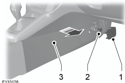 FORD FOCUS - Levier de déverrouillage d'urgence de la position park - 1