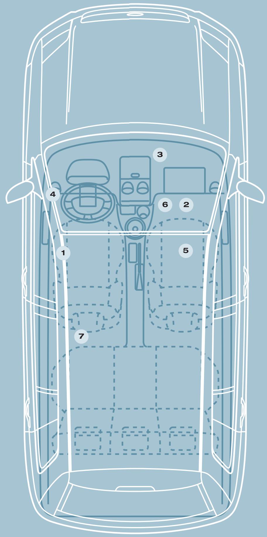 FORD FUSION - Boîte de rangement sur le tableau de bord - 3