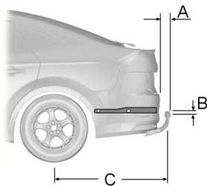 FORD MONDEO - Dimensions de l'équipement d'attelage - 1