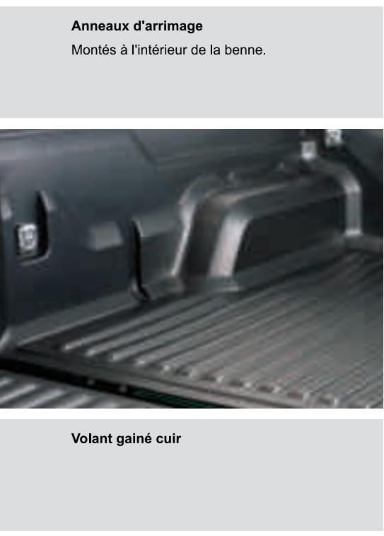 FORD RANGER - Équipements intérieurs, en plus de la finition XL - 2