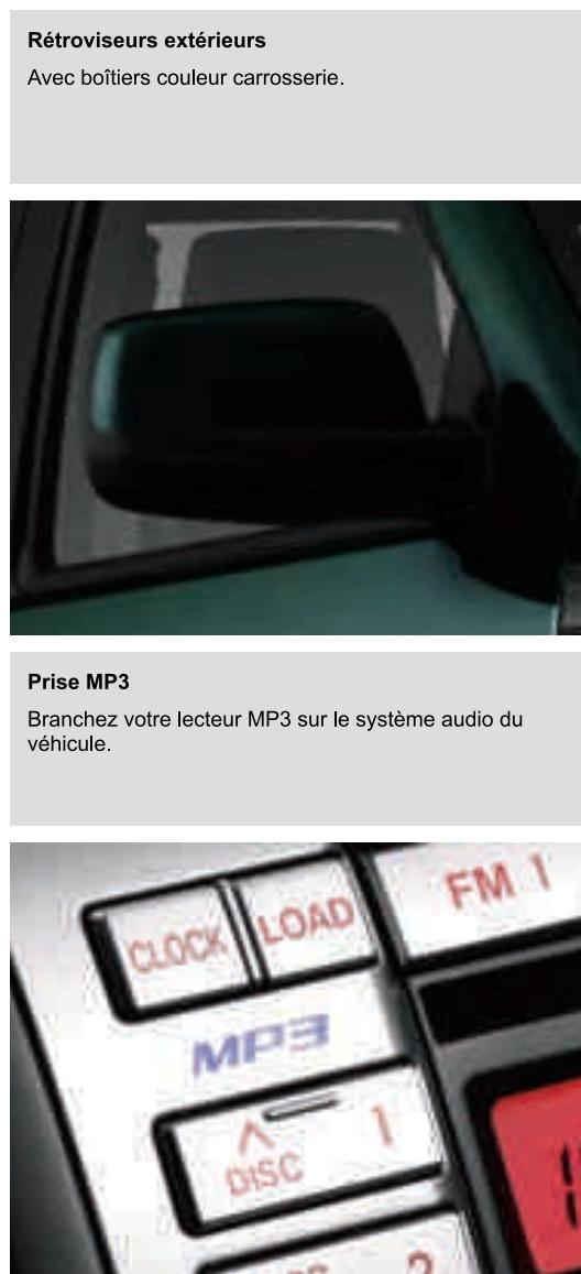 FORD RANGER - Équipements intérieurs, en plus de la finition XL - 4