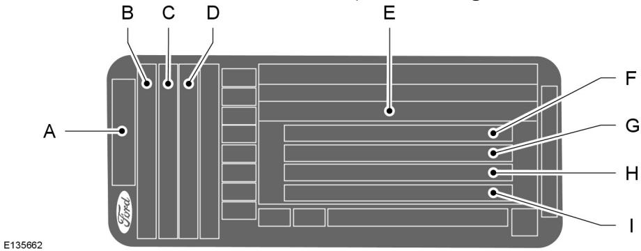FORD S-MAX - PLAQUE D'identification du vehicule - 1