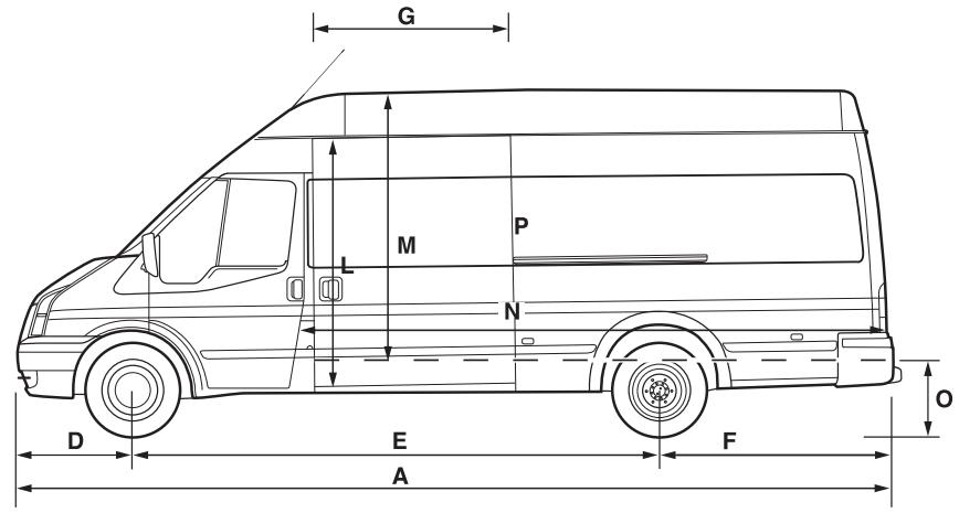FORD TRANSIT - Empattement long et porte-à-faux long toit surélevé - 1
