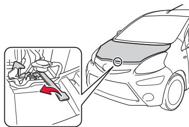 TOYOTA AYGO - Ouverture du réservoir à carburant - 2