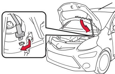 TOYOTA AYGO - Ouverture du réservoir à carburant - 3