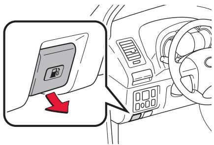 TOYOTA HILUX - Ouverture du réservoir à carburant - 1