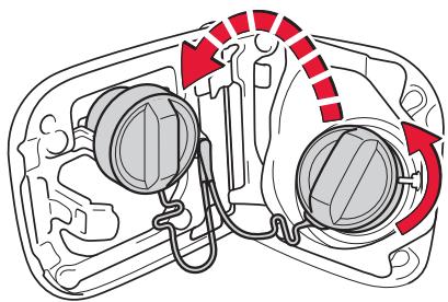 TOYOTA HILUX - Ouverture du réservoir à carburant - 2