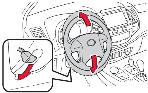 TOYOTA HILUX - Réglage du volant - 1