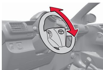 TOYOTA IQ - Réglage du volant - 2