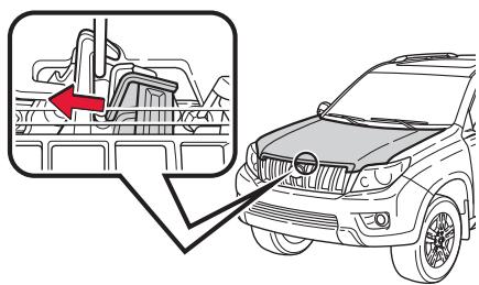 TOYOTA LAND-CRUISER - Ouverture du capot - 2