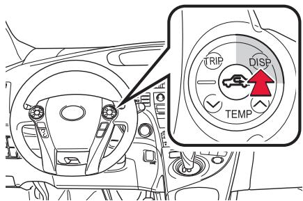 TOYOTA PRIUS - Régalez le débit d'air vers le pare-brise (le témoin est allumé) - 2