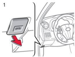 TOYOTA RAV4 - Ouverture du capot - 1