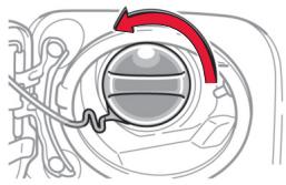 TOYOTA RAV4 - Ouverture du réservoir à carburant - 2