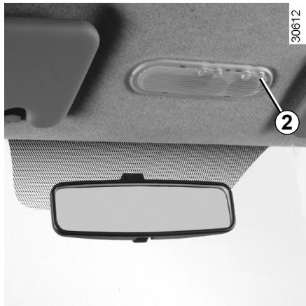 DACIA DUSTER - Automatismes de fonctionnement de l'éclairage intérieur (suivant véhicule) - 1