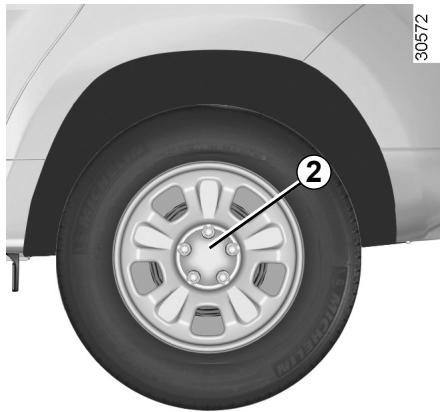 DACIA DUSTER - Enjoliveur central avec vis de roues apparentes - 1
