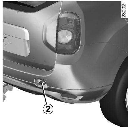 DACIA DUSTER - Points de remorquage avant et arrêté - 1