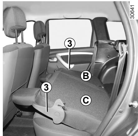 DACIA DUSTER - Pour rabattre(s) dossier(s) (suivant véhicule) - 1