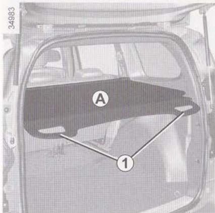 DACIA LODGY - Pose du filet de séparation derrière les sièges avant - 1